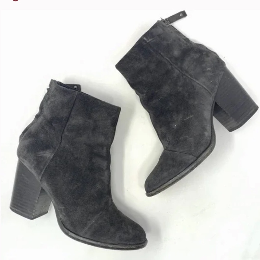 Rag & Bone Gray Ashby Granite Suede Heeled Size 37 / US 7 Boots/Booties